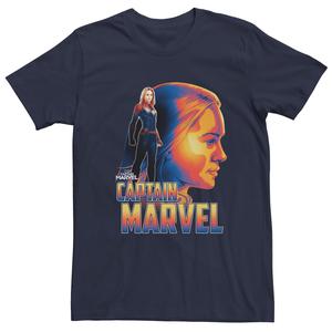 Мужская футболка с профилем Captain Marvel Licensed Character