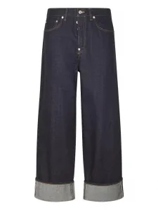 Джинсы с подворотами Kenzo, синий