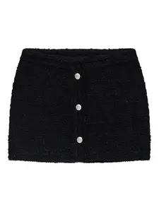 Мини-юбка из букле Misbhv, черный