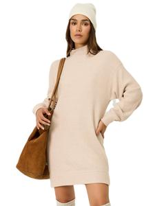 No Matter What Вязаное платье в бежевом цвете