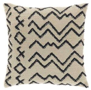 Декоративная подушка Unique Living Nisse, 45x8x45 см цвет beige/schwarz