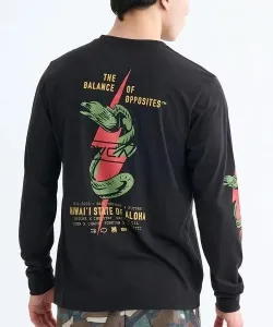 Футболка с длинными рукавами RVCA SHOCK SQUAD (мужская) Select Brands, цвет Black