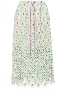 Юбка миди в технике макраме La DoubleJ, нейтральный