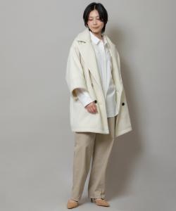 Двустороннее трикотажное пальто-бушлат