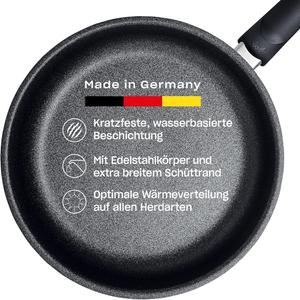 Сковорода Fissler Adamant Premium из нержавеющей стали с антипригарным покрытием (Ø 24 см) - антипригарная, устойчивая к царапинам - индукционная