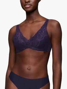 Бюстгальтер Body Make-Up Illusion Lace с косточками и поролоновыми чашками Triumph, Prussian Blue