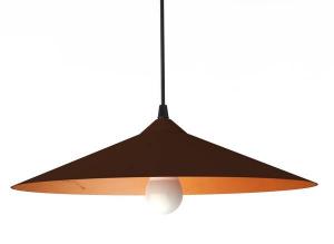 Подвесной светильник Lumicom Chapeau, 40x40x40 см цвет braun/kupfer