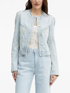 Джинсовая куртка с вышивкой Boss, синий