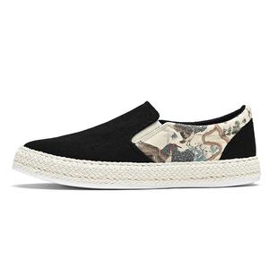 NANJIREN Мужские лоу-топ скейтборд кроссовки черные, цвет Black