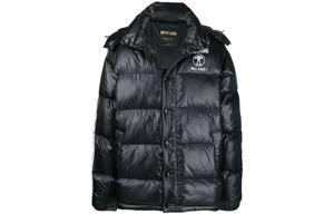 MOSCHINO Утепленное пальто с капюшоном, Black