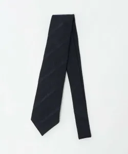 Галстук Fossati темно-синего цвета в полоску United Arrows, цвет Navy