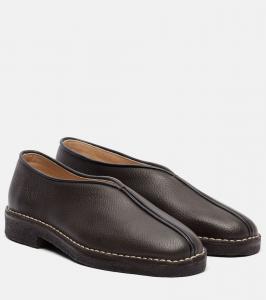 Кожаные лоферы с отделкой Lemaire, Dark Brown