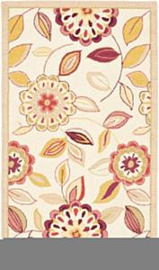 Ковер SAFAVIEH, 77 x 122 см, Chelsea Collection, Ivory & Taupe, ручной работы в стиле French Country из шерсти, идеально для помещений с высокой проходимостью: прихожая, гостиная, спальня (HK179B)