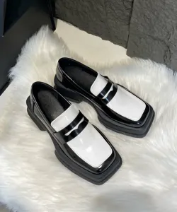 Лоферы на платформе с квадратным носком Aimoha - Select -, цвет White