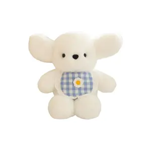 Очаровательный щенок золотистого ретривера, милый и игривый с пледовым нагрудником плюшевая кукла 30см/40см высотой KUKADI