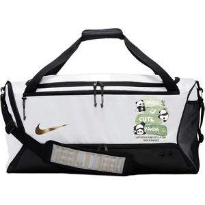 Nike Тканевая дорожная сумка унисекс переливающаяся черно-белая, Panda