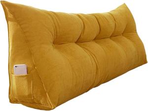 Generic Подушка-ограничитель для матраса с боковым карманом и застежками, серая и коричневая Orange