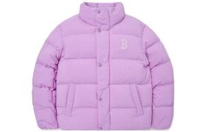 Пуховик унисекс фиолетовый Mlb