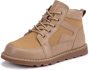 Детские ботинки Frank Mully для мальчиков и девочек, уличные ботинки для детей, удобные рабочие ботинки на шнуровке, походная обувь (для малышей/маленьких и старших детей), 2005Khaki