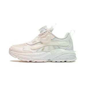 QIAODAN Кроссовки детские дошкольные, нескользящие, износостойкие, розово-зеленые