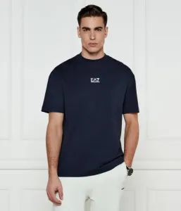 Футболка regular fit Ea7, темно-синий