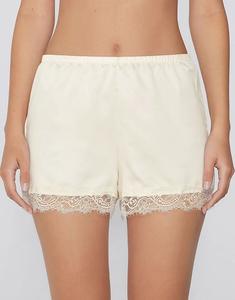 Атласные и кружевные шорты Tezenis цвета слоновой кости