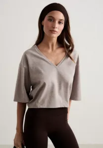 Топ с длинными рукавами и приподнятым силуэтом Aim’N, Espresso Melange