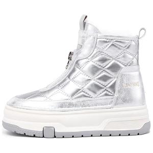 DAPHNE Коричнево-серебряные женские ботильоны, цвет Silver