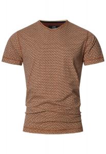 INDICODE JEANS Футболка 'Jude' в коричневом цвете