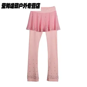 HEAD Детский костюм для фигурного катания, комплект с флисовой подкладкой и защитой на бедрах, юбка, light pink, размер 2XL