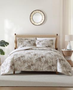 Комплект постельного белья Tommy Bahama Beachway Blooms, двусторонний, 3 предмета, размер Full/Queen Tommy Bahama Home, Beige
