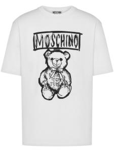 Moschino футболка с принтом, белый