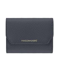 Кожаный трёхсекционный кошелёк MAISON de SABRÉ, серый