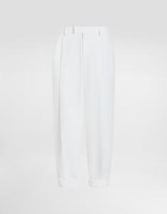 Брюки из льняной ткани Dolce & Gabbana, белый