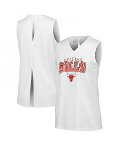 Женская белая майка Chicago Bulls с узором Пейсли Пикабу Levelwear
