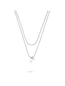 s.Oliver Колье с декоративной бусиной и стальным шариком из серебра