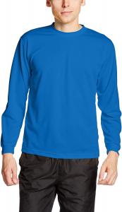 Футболка с длинными рукавами и круглым вырезом Glimmer 00304-ALT, сухая, 113 г (4,4 унции), синий