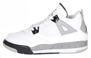 Кроссовки Jordan 4 Retro White Cement 2016 PS, серый/белый