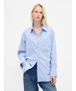 (W) Большая рубашка из органического хлопка Оксфорд