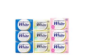 KAO Мыло HUAWANG Rose Milk увлажняющее, контролирующее жирность и глубоко очищающее 130г*2+130г*2 Rose