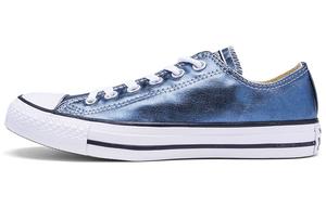Chuck Taylor All Star Canvas Shoes Unisex Low-top Metal Blue Converse