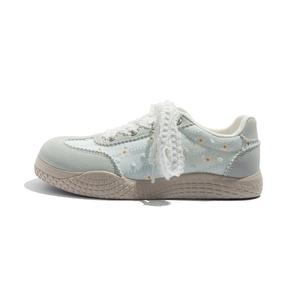 BEIER Американские винтажные легкие и дышащие лоу-топ скейтбордские туфли женские - синие, цвет Blue