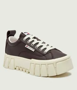 Кожаные кроссовки Tommy Jeans, коричневый