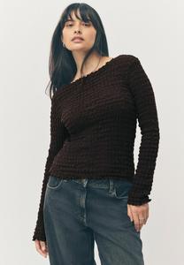 Топ Next Long sleeved top, Chocolate Brown/Brown