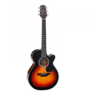 Акустическая электрогитара Takamine GF30CE BSB FX с вырезом, глянцевый коричнево-солнечный градиент