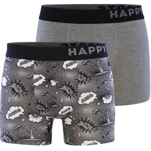 Боксеры Happy Shorts  Trunks #2, Mottled Grey