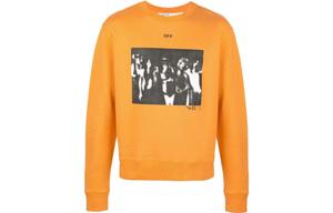 Толстовка мужская оранжевая Off-White, оранжевый