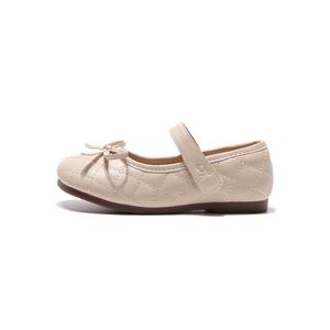 Детские кожаные туфли Детские низкие Montague, бежевый