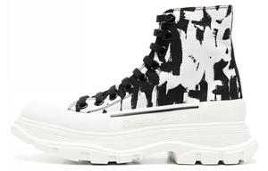 Ботинки женские Alexander Mcqueen Graffiti, белый / черный