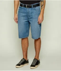 Джинсовые шорты, шорты для скейтбординга straight fit Hugo Blue, синий